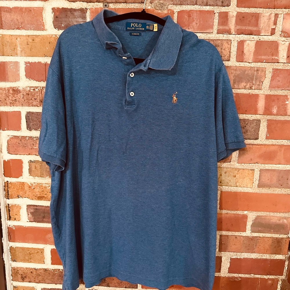 Ralph Lauren Men's Classic Blue Polo Shirt